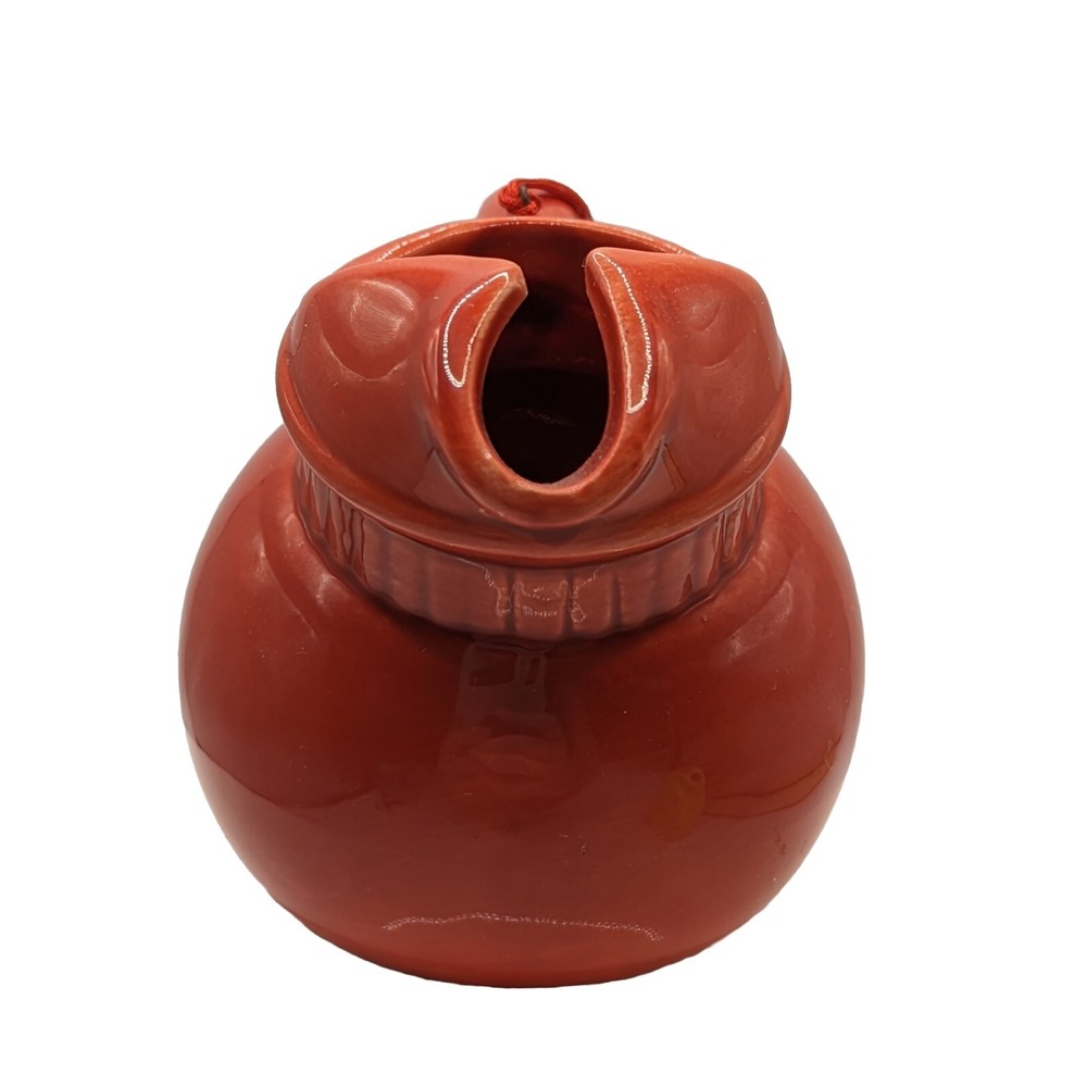 Seasons of Cannon Falls Red Orange Ball Pitcher Yellow Disc Jug Ornaments - Picture 3 of 15
